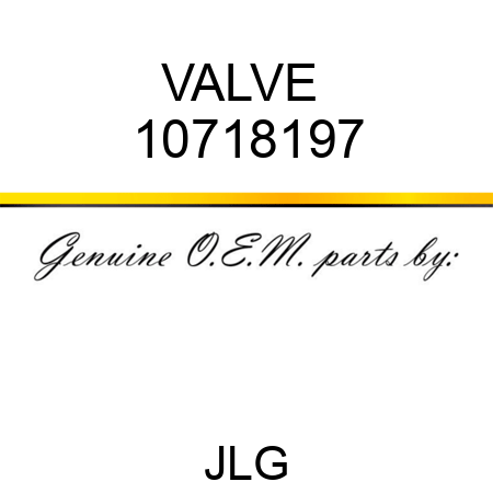 VALVE  10718197