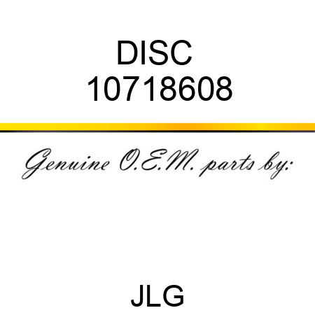 DISC  10718608