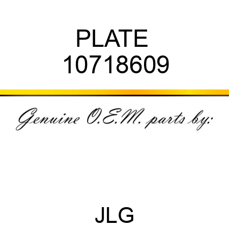 PLATE  10718609