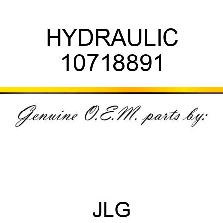 HYDRAULIC 10718891