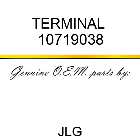 TERMINAL  10719038
