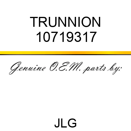 TRUNNION 10719317