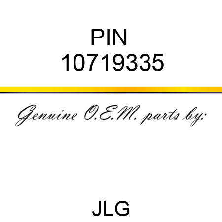 PIN  10719335