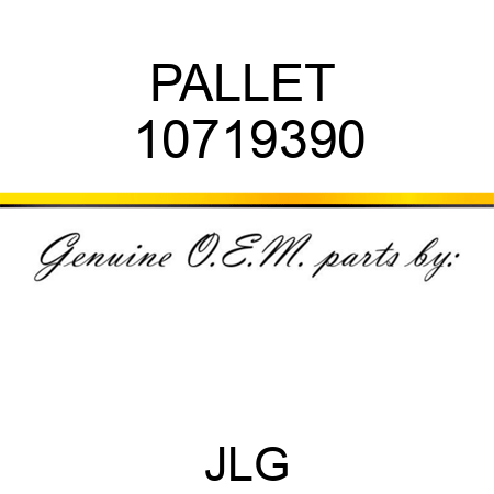 PALLET  10719390