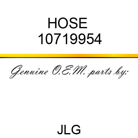 HOSE  10719954
