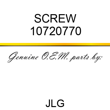 SCREW 10720770