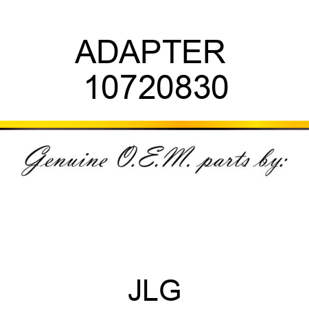 ADAPTER  10720830
