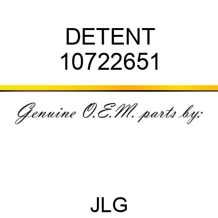 DETENT 10722651