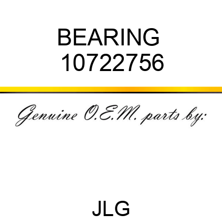 BEARING  10722756