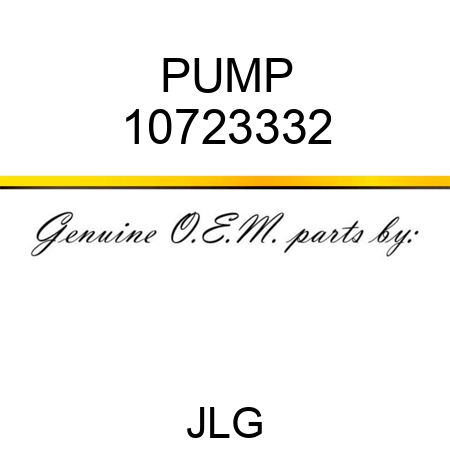 PUMP 10723332