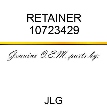 RETAINER 10723429