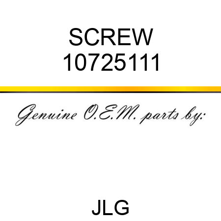 SCREW 10725111