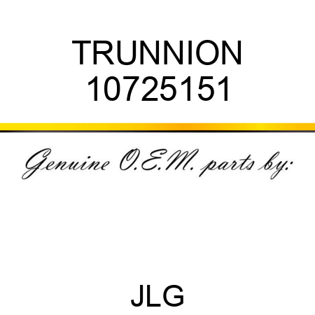 TRUNNION 10725151