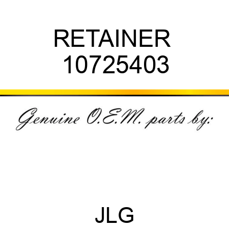RETAINER  10725403