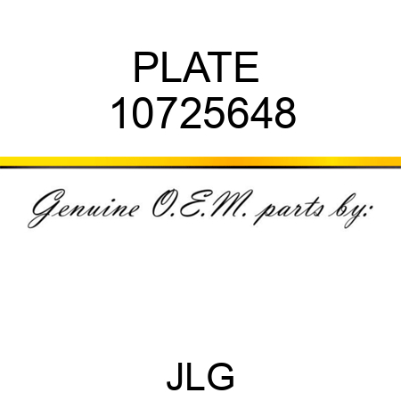 PLATE  10725648