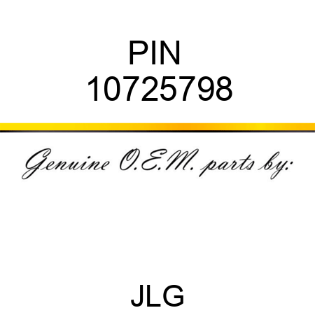 PIN  10725798