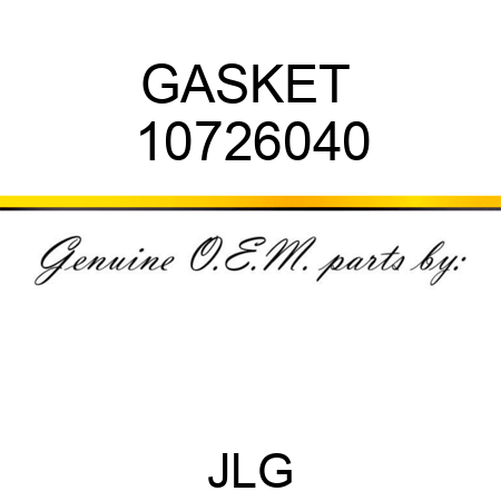 GASKET  10726040