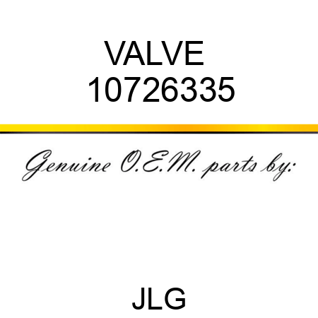 VALVE  10726335