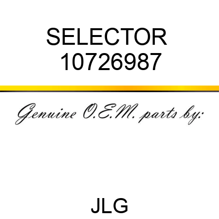 SELECTOR  10726987