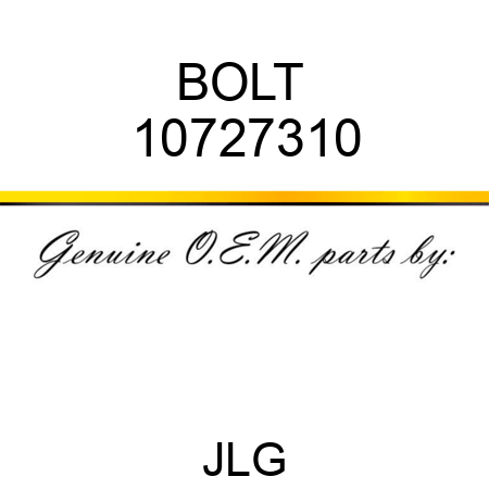 BOLT  10727310
