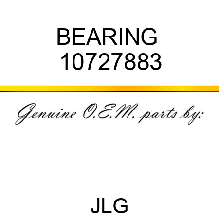 BEARING  10727883