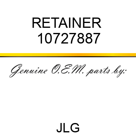 RETAINER  10727887