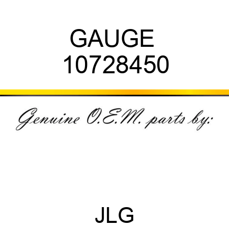 GAUGE  10728450