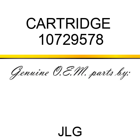 CARTRIDGE  10729578