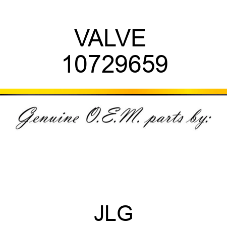 VALVE  10729659