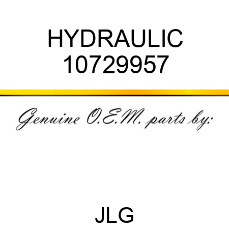HYDRAULIC 10729957