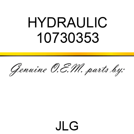 HYDRAULIC 10730353