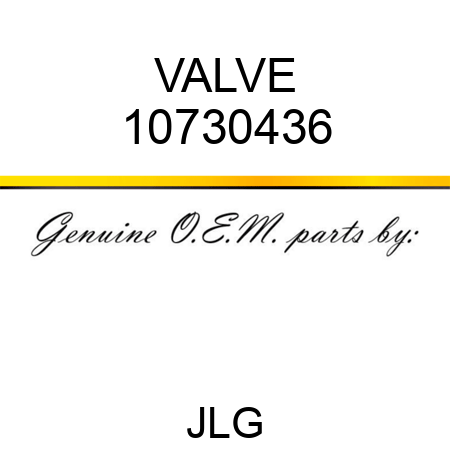 VALVE 10730436