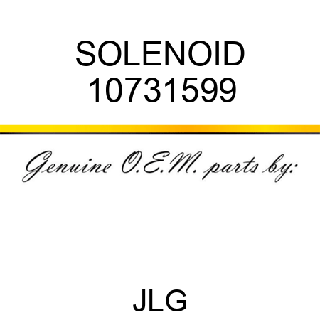 SOLENOID 10731599