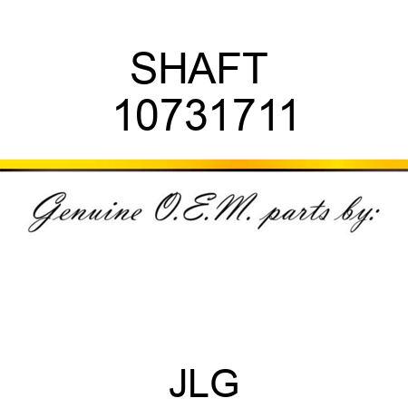 SHAFT  10731711