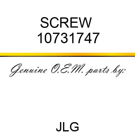 SCREW  10731747