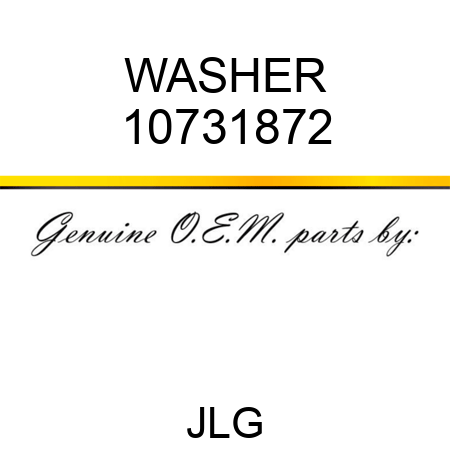 WASHER 10731872