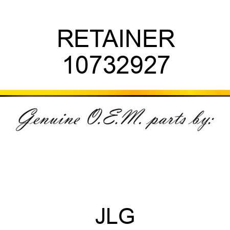 RETAINER 10732927
