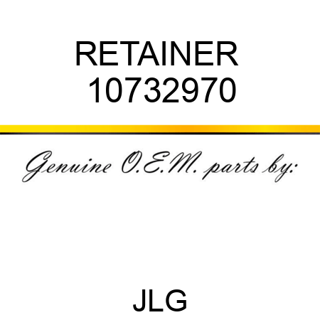 RETAINER  10732970