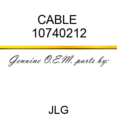 CABLE  10740212