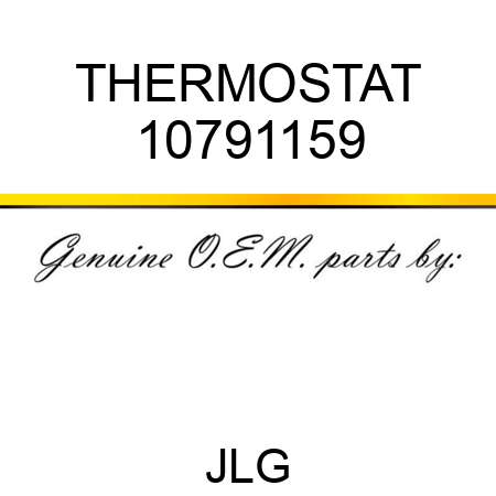 THERMOSTAT 10791159