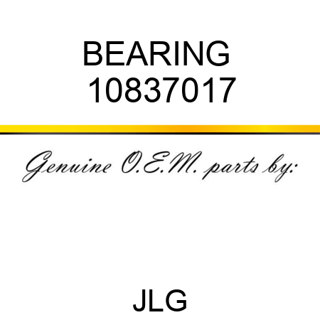 BEARING  10837017