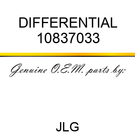 DIFFERENTIAL 10837033