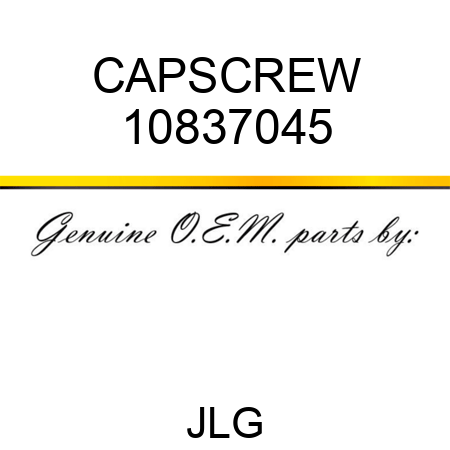 CAPSCREW 10837045