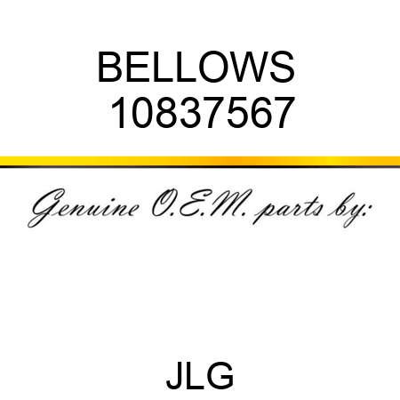 BELLOWS  10837567