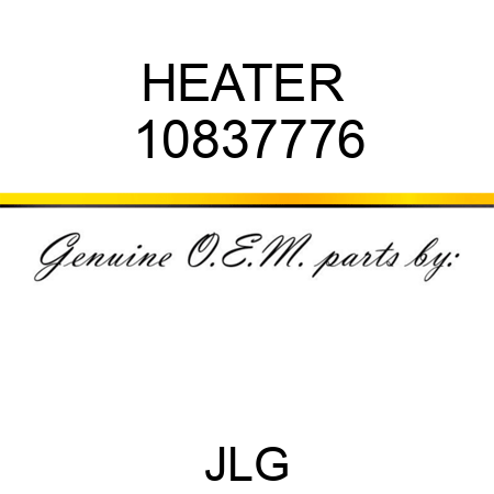 HEATER  10837776