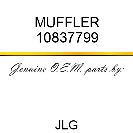 MUFFLER 10837799