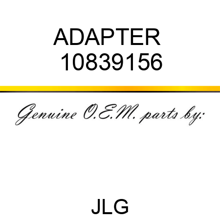 ADAPTER  10839156