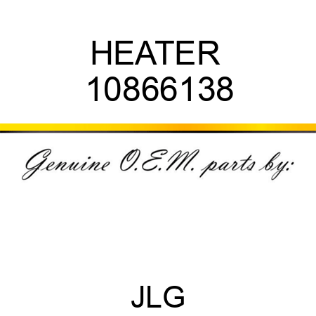 HEATER  10866138