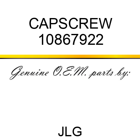 CAPSCREW 10867922