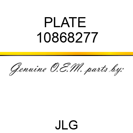 PLATE  10868277